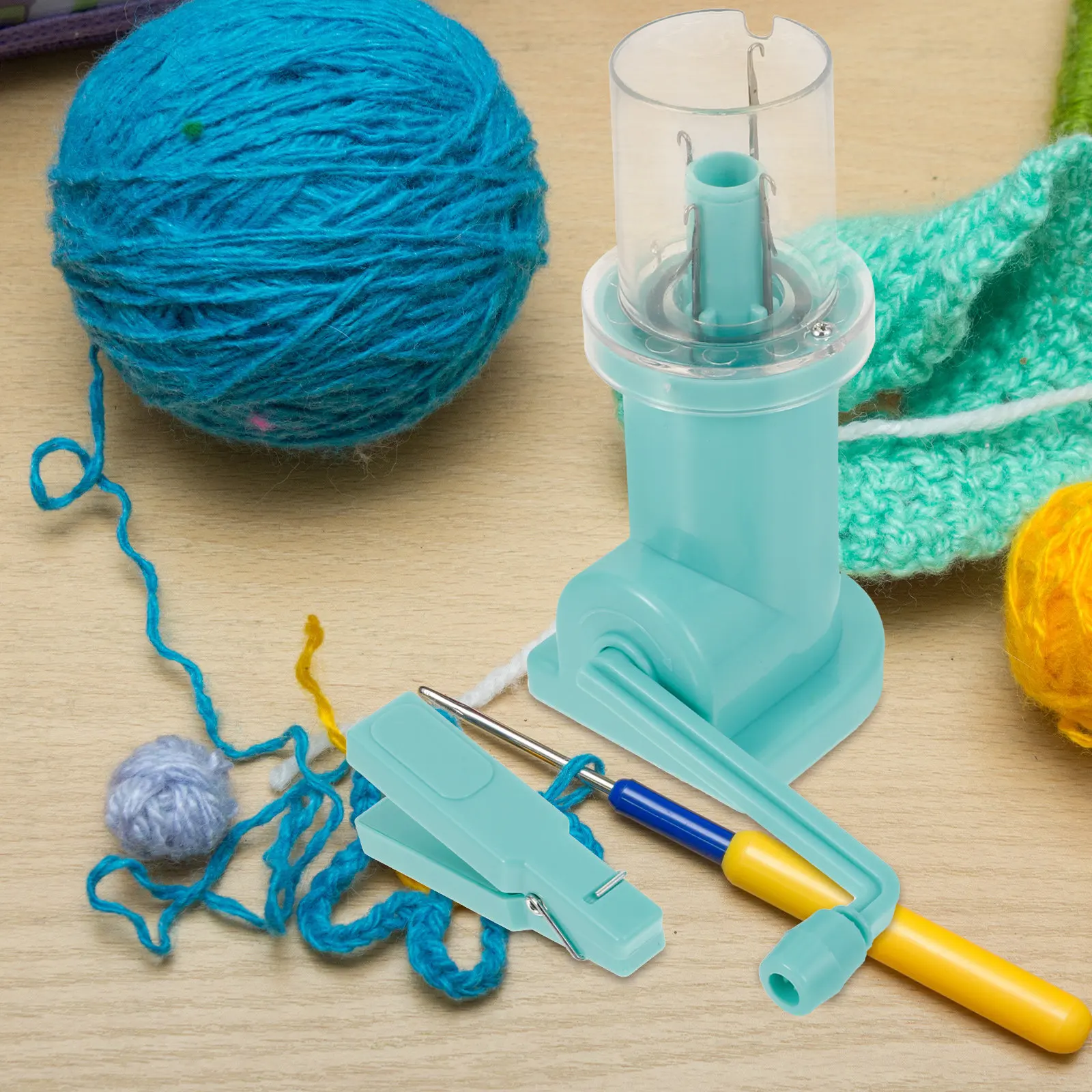 Hand Knitting Machine Spool Knitter Mini Sewing Knitting Tool Diy Braiding Woven Mill Yarn Craft Decoration Durable Plastic view 3