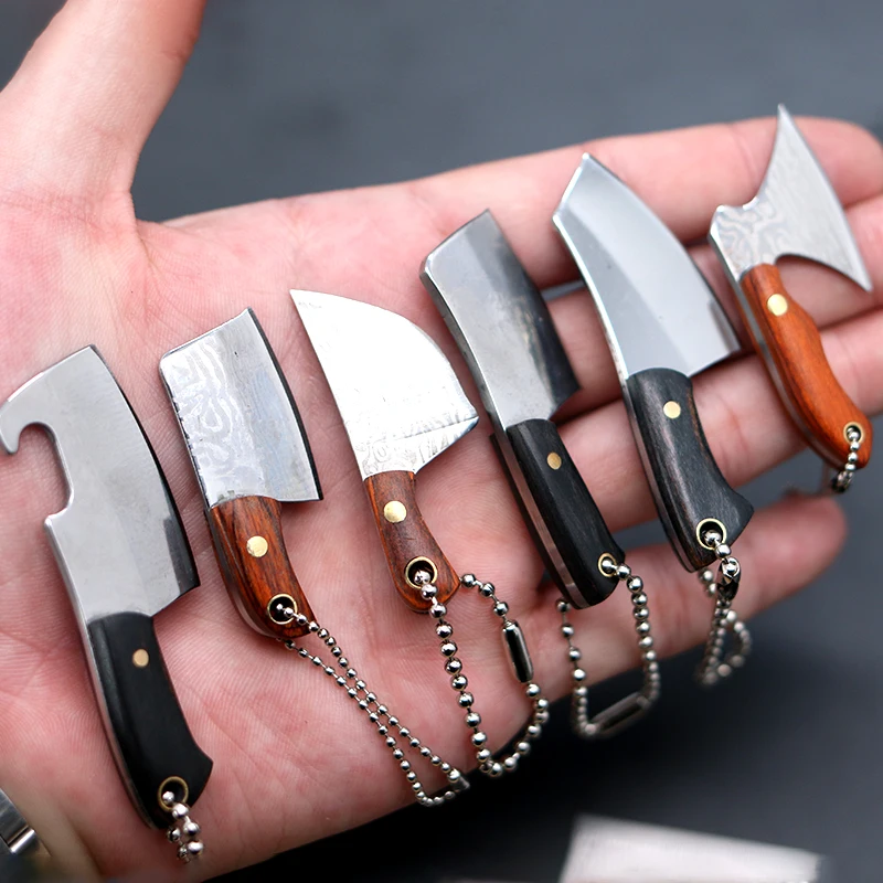 leather-eath-axe-knife-keychain-curved-blade-car-key-holder-creative-gift-alloy-metal-material-kitchen-knife-pendant