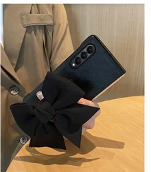 Luxury Fashion Flower Heart Bracket Wrist strap leather Case For Samsung Galaxy Z Fold6 Case Fold7 5 4 3 2 W25 Z Fold Specal