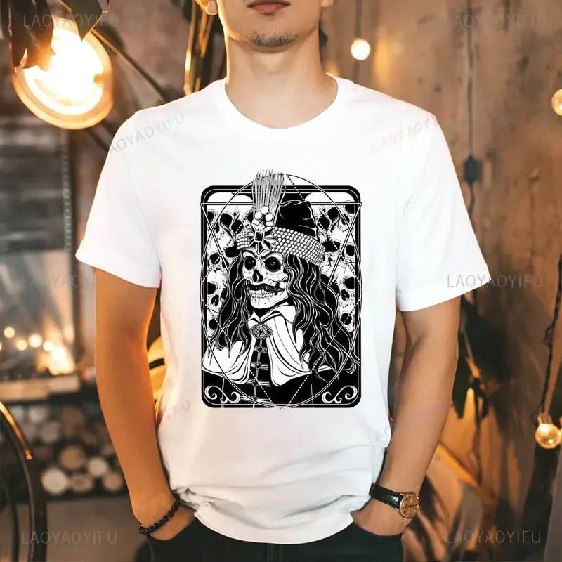 Dracula Weird Vlad Tepes 1431-1476 Cotton T-Shirt Vlad Dracula Tepes The Impaler Vampire Men Gothic Halloween Horror Movie tops