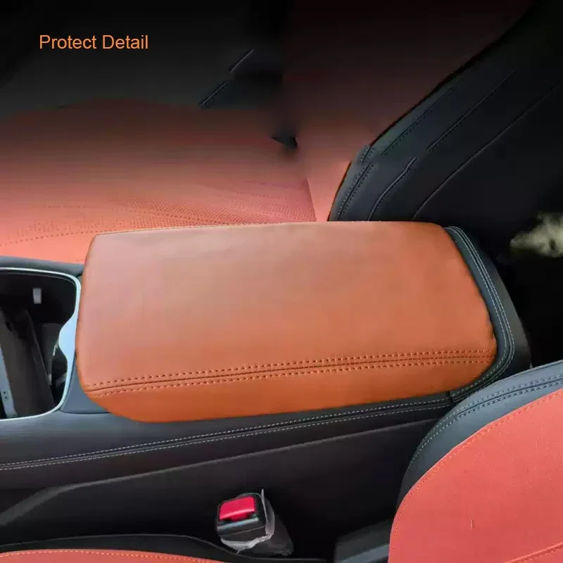 

Car Interior PU Leather Armrest Cover Center Console Arm Rest Protection Mat For BYD SEALION 7 EV 2024-Present Auto Accessories