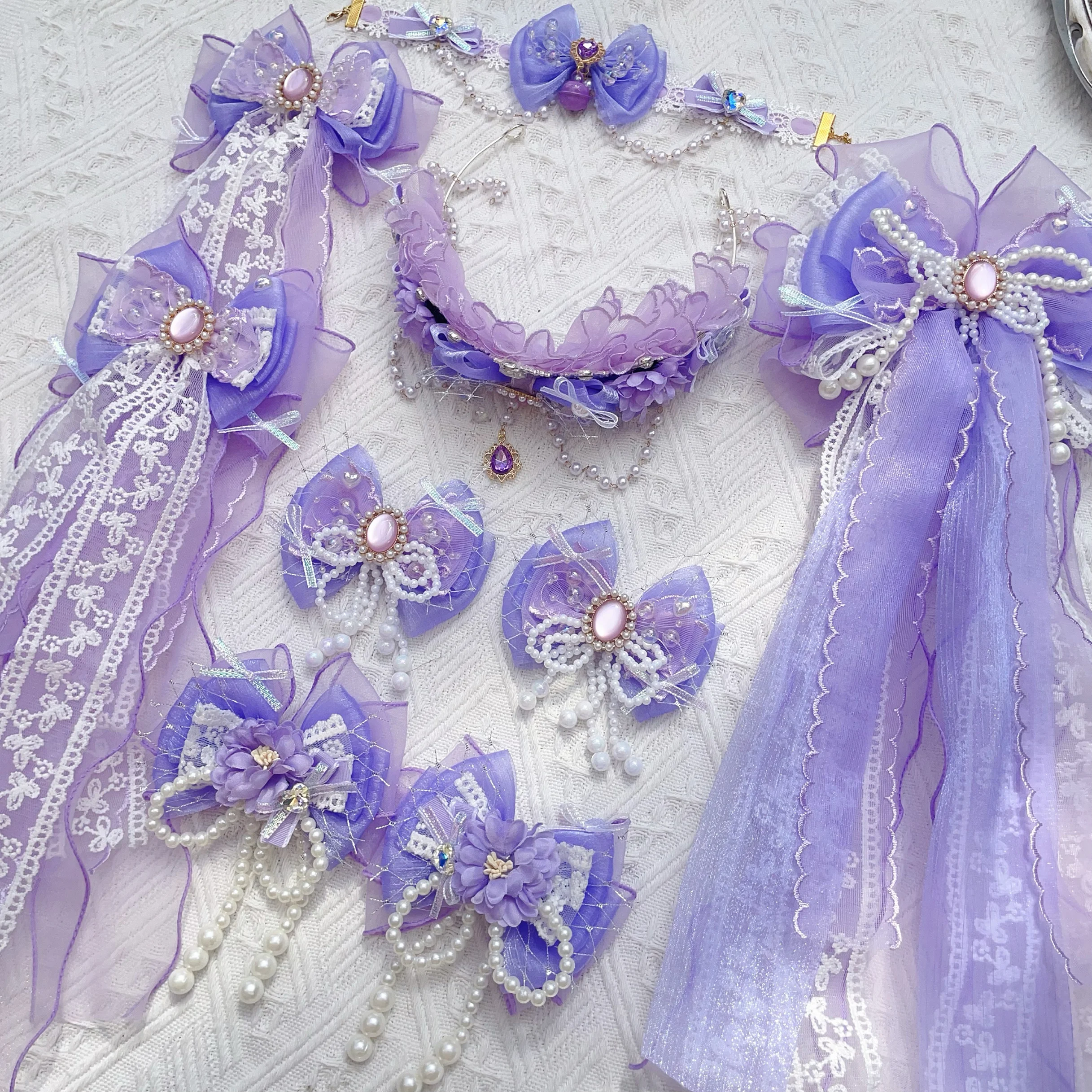 conjunto-de-acorios-de-cabelo-lolita-roxo-claro-original-para-criancas-acorios-para-saia-de-princesa-coroa-com-laco-d