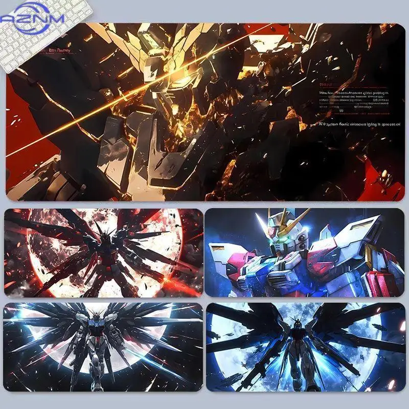 Mobile Suit Desk Mat - Gundam Series Mecha Large Mouse Pad,Anti-slip