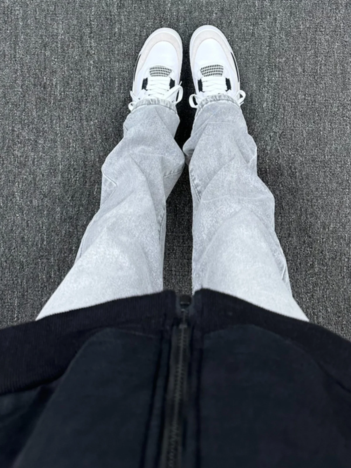 

Light Blue Slim Fit Straight Leg Jeans Men's Summer Thin Small Size Light Color American Retro Jeans Casual Wear School