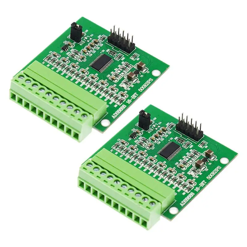 

2Pcs ADS8688 AD16-bit Single Bipolar Input 8-Channel ADC Data Acquisition Module