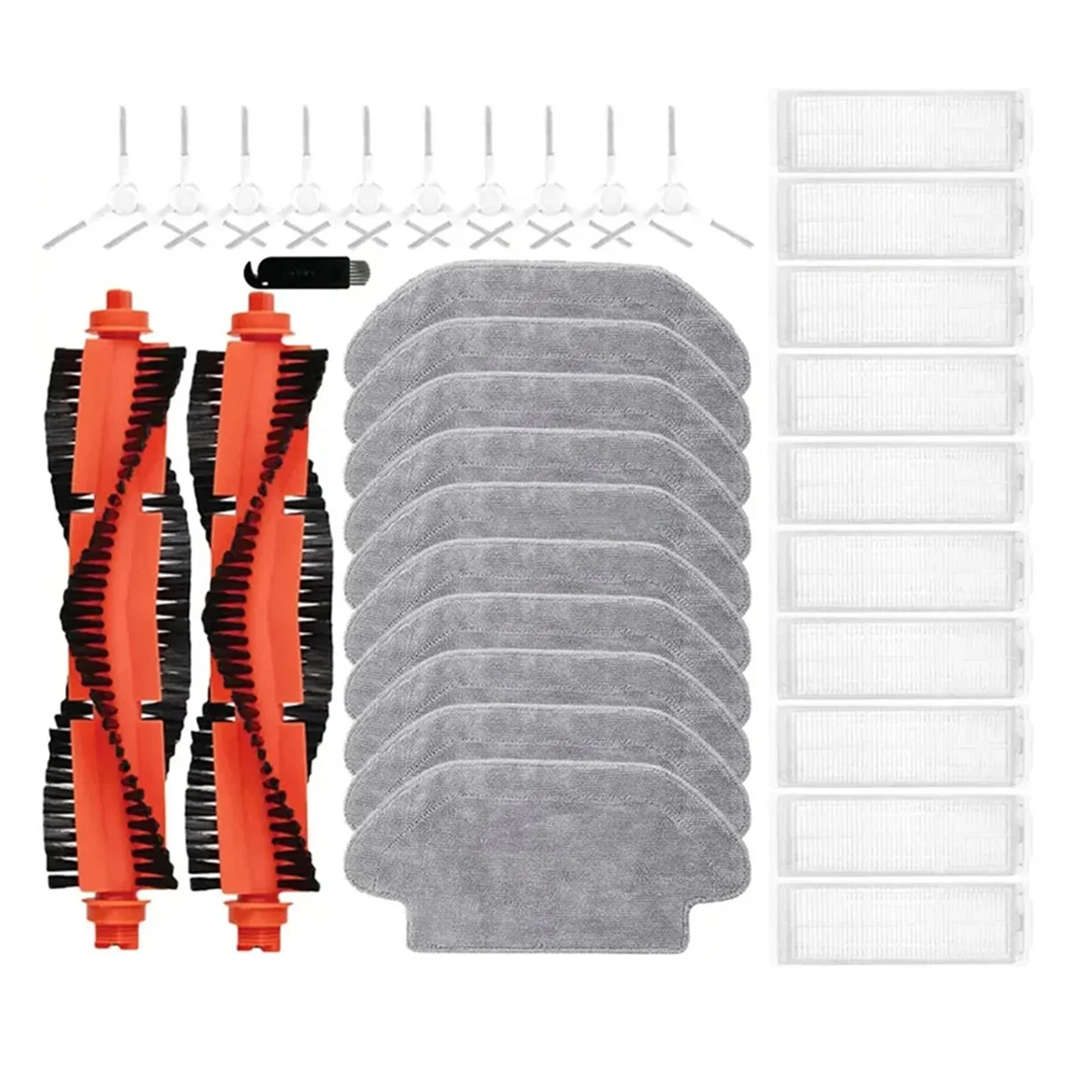 

Для Xiaomi Mijia Robot Vacuum Mop 3C / B106CN / Conga 3290 / 3490 / 3690 Основная боковая щетка Фильтр Швабра Запасные части