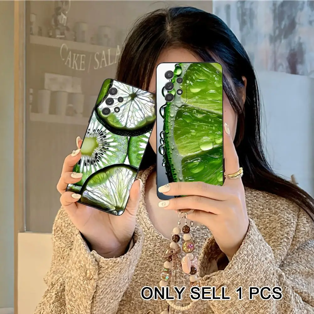 Refreshing Lemon Phone Case for Samsung Galaxy A57 56 55 54 53 52 51 37 36 35 34 33 32 31 5G Soft TPU Shockproof Cover