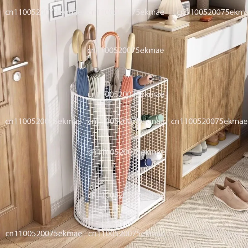 Home umbrella artifact Commercial lobby umbrella bucket Umbrella drain rack at the door