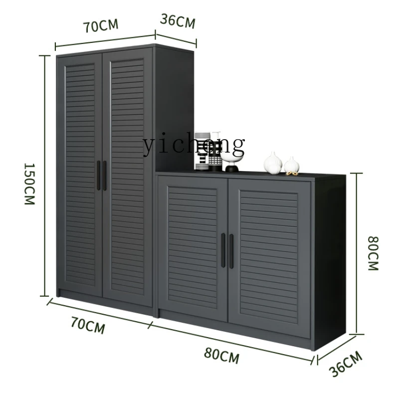 XL Aluminum Alloy Outdoor Storage Cabinet Rain Protection Sun Protection Villa Garden Locker Aluminum Alloy