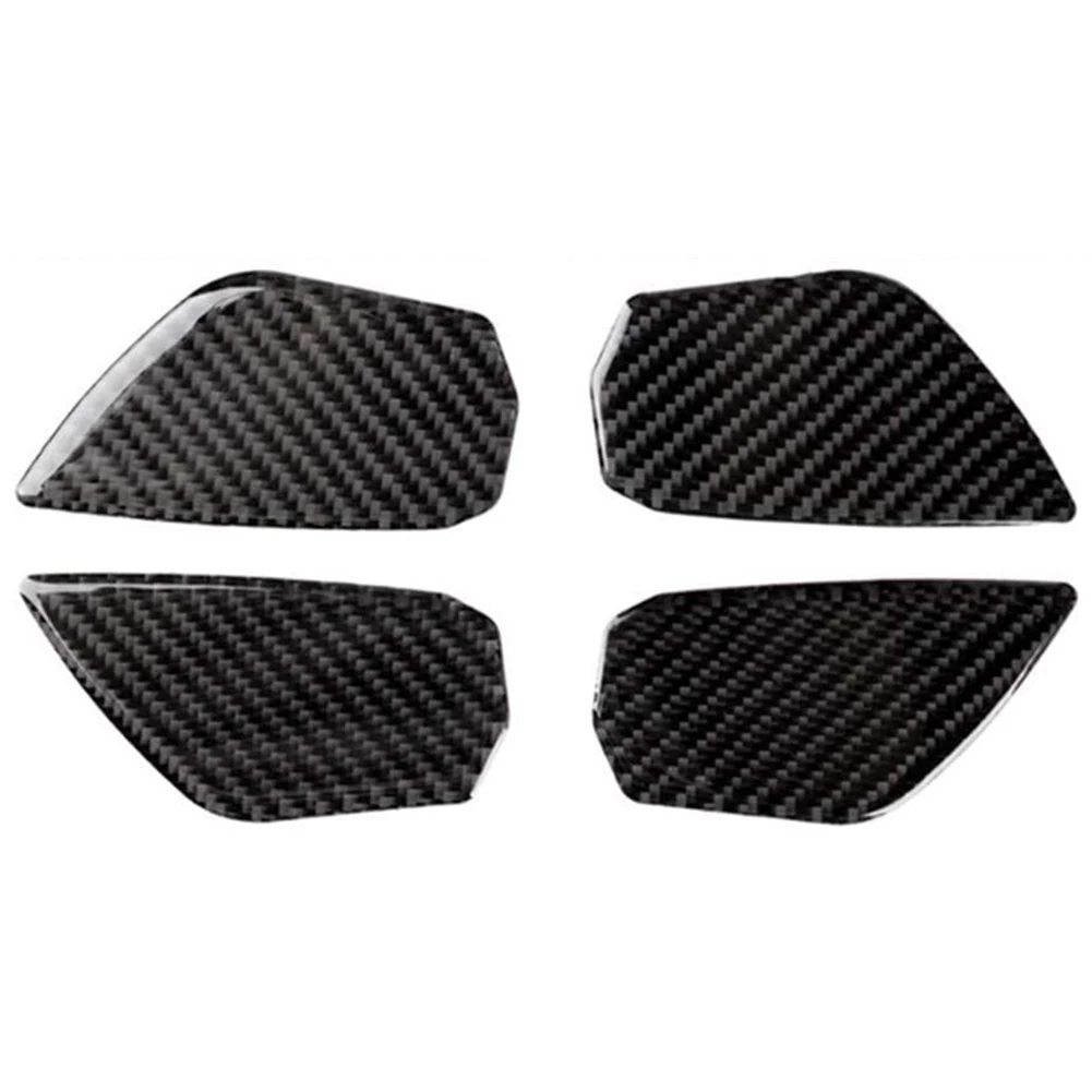 Car Carbon Fiber Door Wrist Trim Inner Door Handle Decoration Cover for Honda Civic 10Th Gen 2020 2019 2018 2017 2016