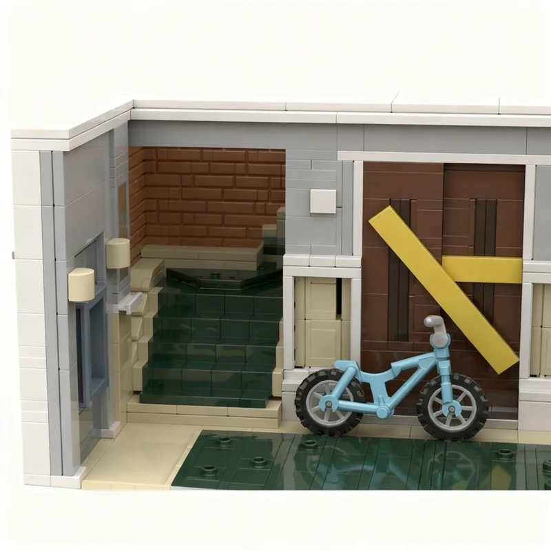 1008pcs MOC Icons The Big Bang Theory Broken Elevator Model Building Blocks Construction Christmas Gift Creative Toy DIY Idea