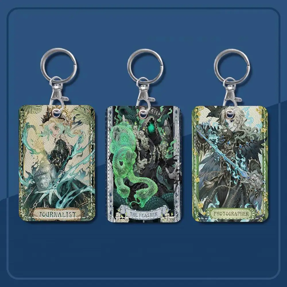 Horror Game Identity V PU Soft Leather Rectangular Key Card Holder Induction Elevator Protection Cover Youth Faion Accory
