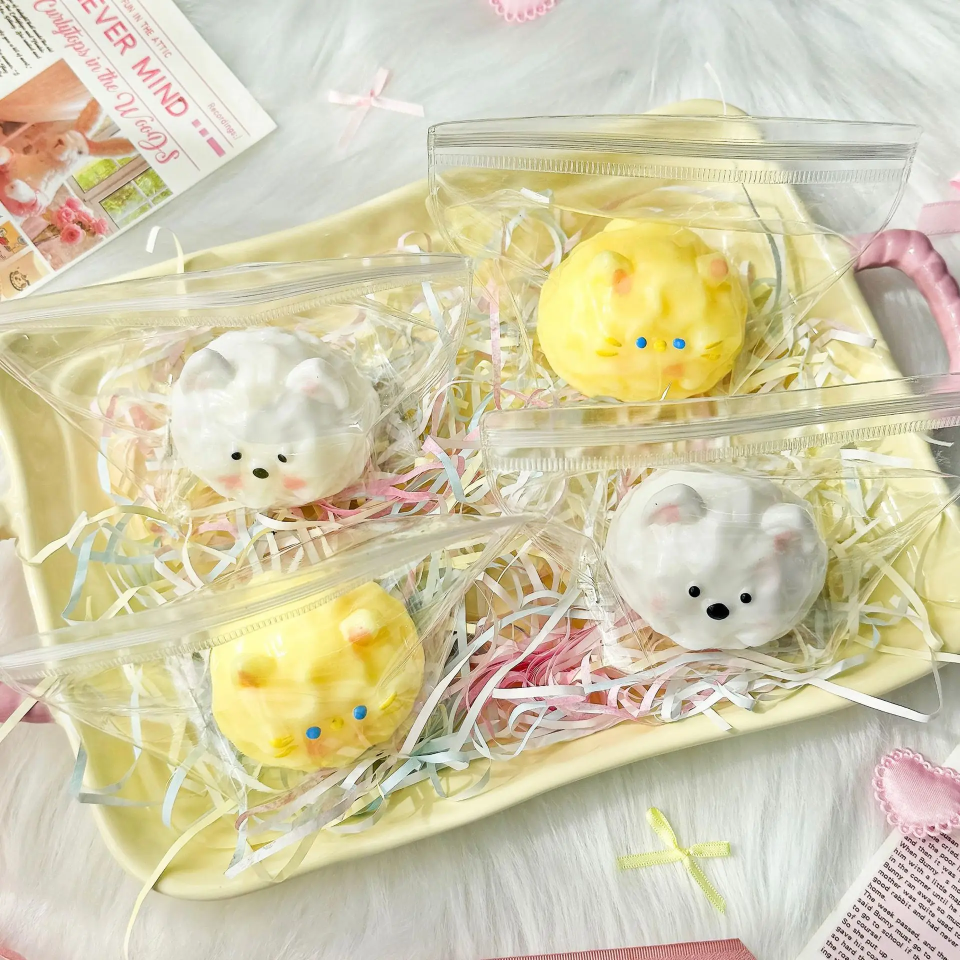 Animaux collants Squishy TPR doux à presser, jouets anti-Stress, balle anti-Stress, jouet sensoriel pour enfants et adultes, cadeau parfait