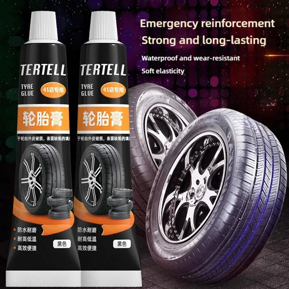 Car Seal Tire Glue Crack Repair Adhesive Rubber Trauma Repair Glue Tire Multi Instant Damage Strong Glue Puncture S W9T0