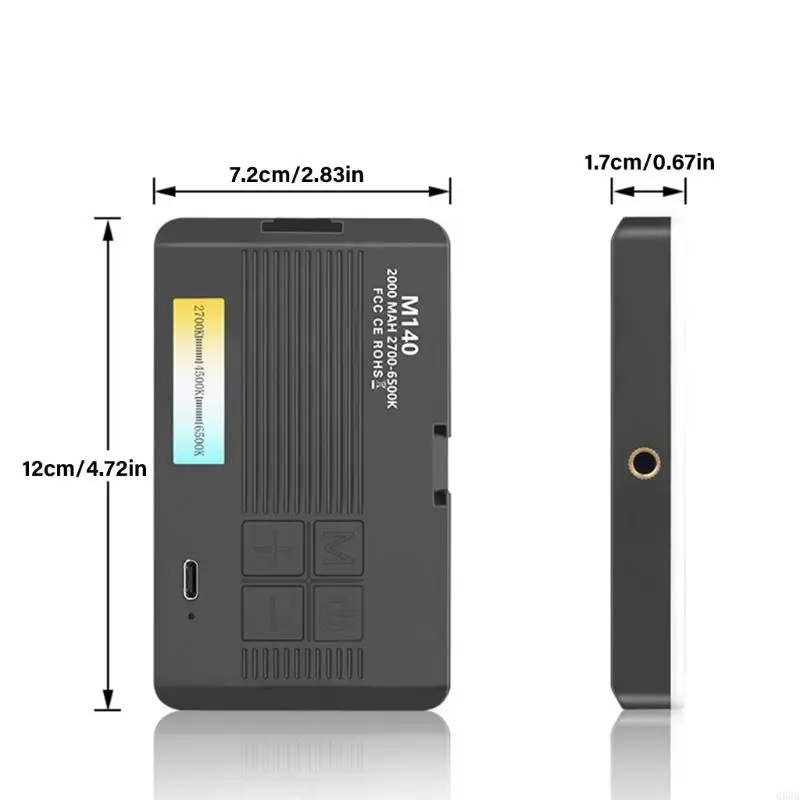 LED 3COLORモードでLEDフィルライトは、旅行ブロガーや日常のセルフィーユーザー向けのコンパクトにLEDビデオライトカメラライトをコンパクトにLEDビデオライトカメラライト