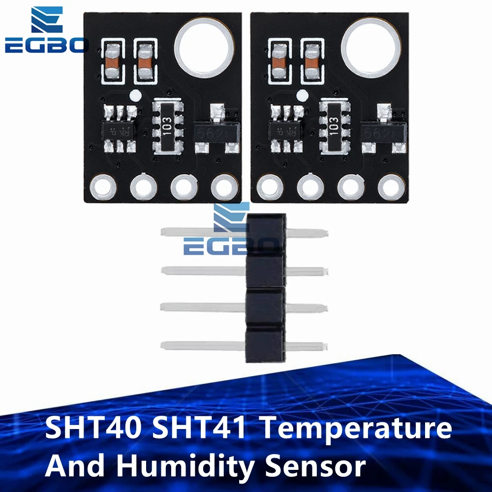 1~5PCS EGBO SHT40 SHT41 Temperature And Humidity Sensor IIC Interface Module Breakout Weather for Arduino