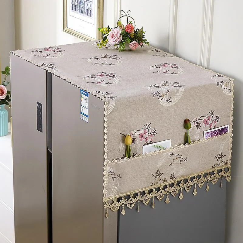 Single Door Refrigerator Cover Dust Cloth Protective Cover Cover Cloth European Top Cloth Cover Microwave Oven Cover