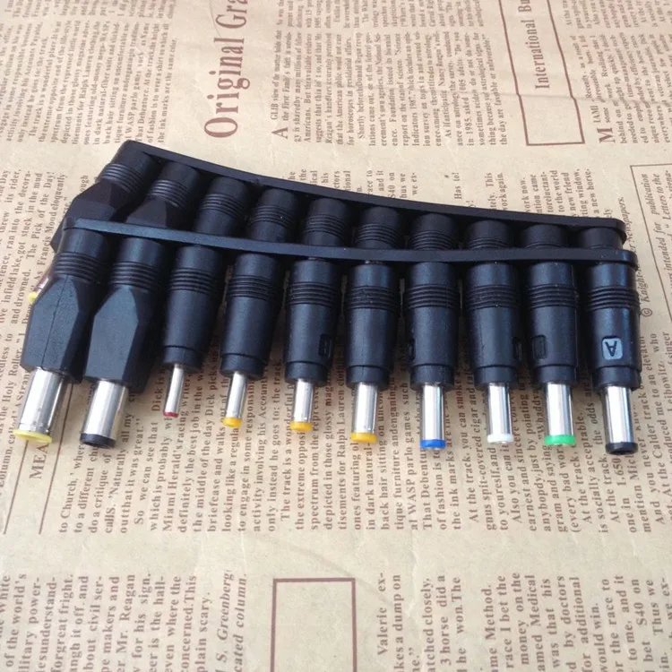 Kits de adaptador de corriente CC Universal, 5,5mm x 2,1mm, adaptador de corriente de CC y CA, Conector de puntas para Lenovo, fuente de alimentación de ordenador portátil, juegos de enchufes