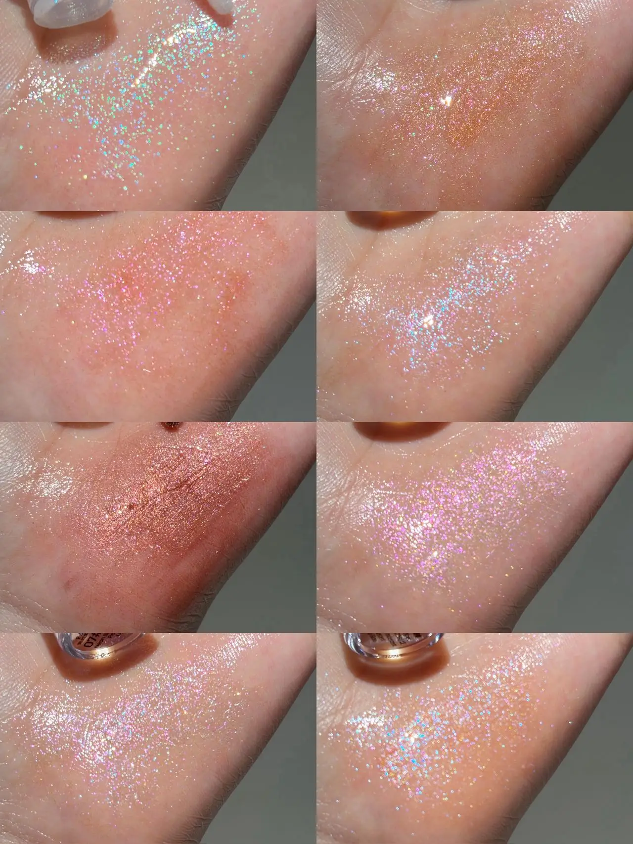 8 Color Sparkling Pearl Lip Gloss Transparent Glitzy Makeup Lip Glaze Moisturizing Daily Gift Non-Stick Cup Suitable for Everyda
