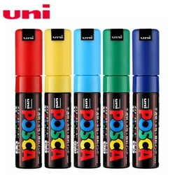 1pcs Posca Art Marker with Broad Chisel Tip 8K/17K Uni Acrylic Paint Pens for Artists Supplies Fabric Painting Advertising Manga