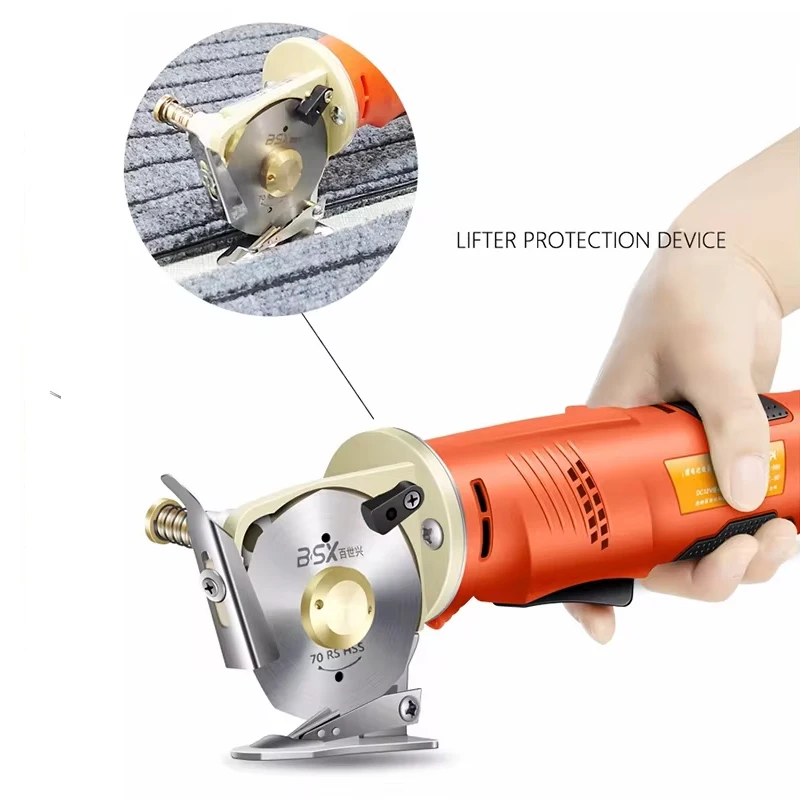 Handheld Electric Scissors 12V 70mm/90mm Manual Sewing Machine Rechargeable for Leather Fabric Cutting Machine PVC Leather Sciss