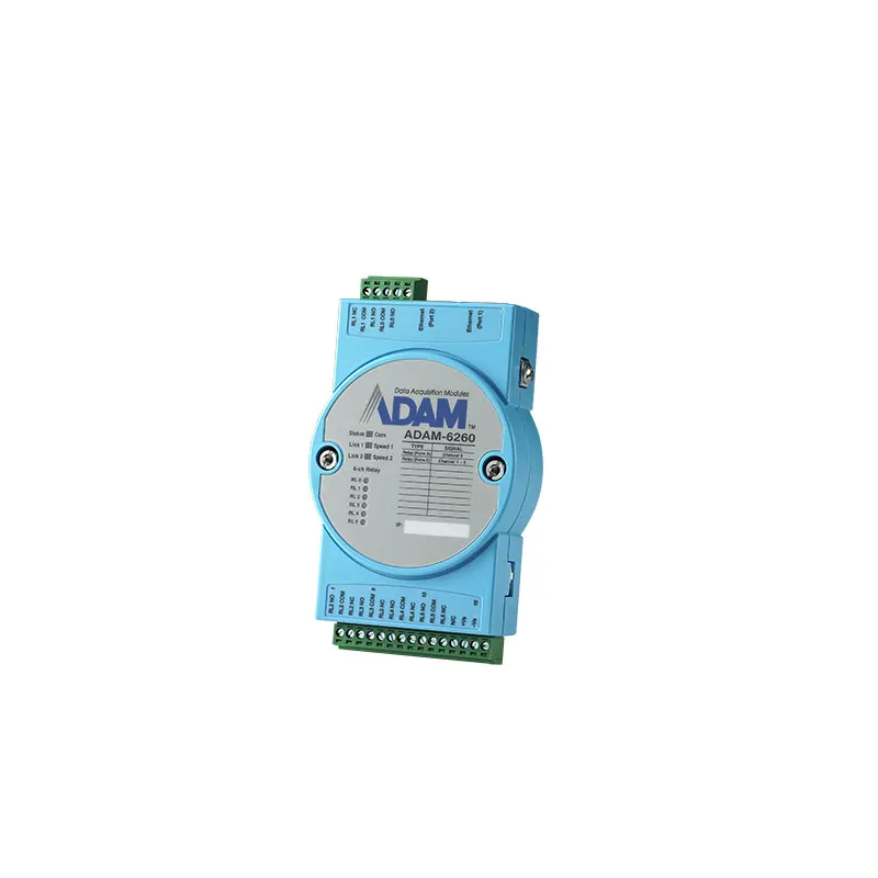 factory customized Advantech 6-way relay output module with Modbus TCP support ADAM-6260-B data acquisition I/O