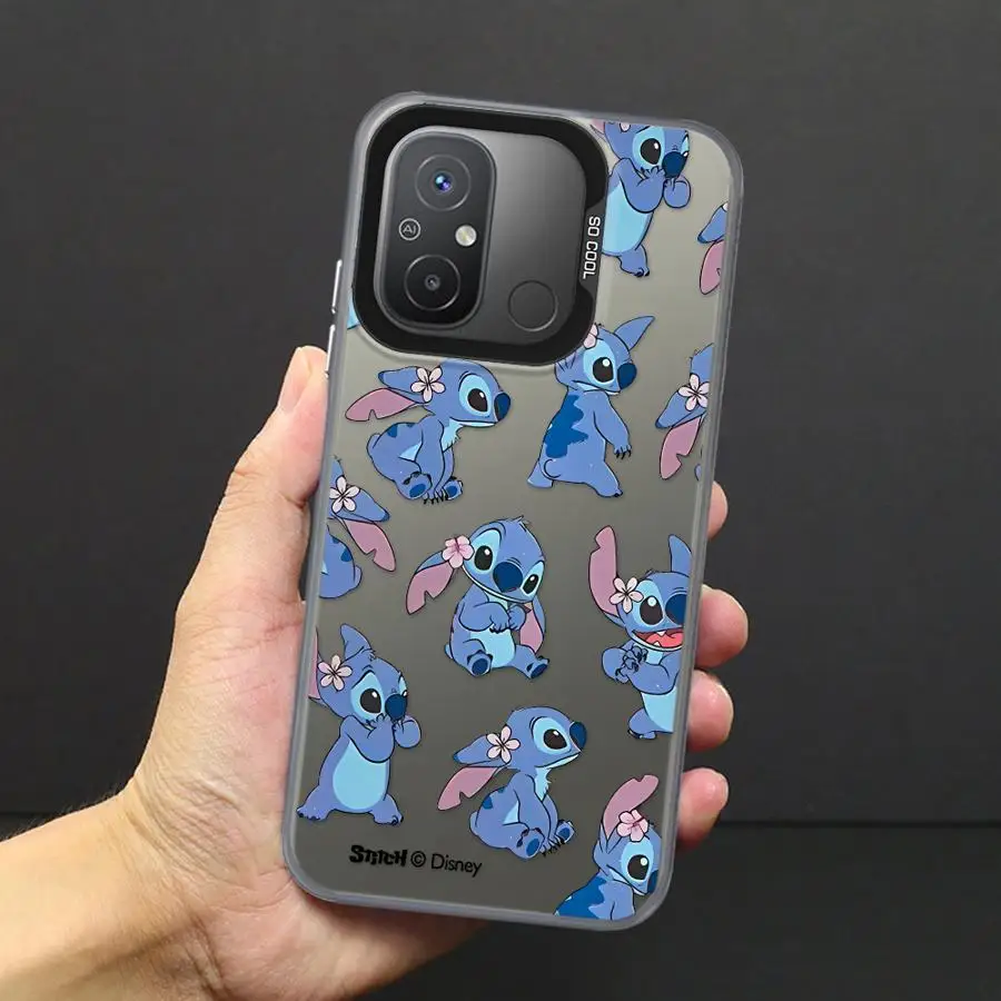 Disney stitch caso de telefone para xiaomi redmi 12 12c 13c 13 a2 + a3 a1 plus a3x poco x3 nfc c50 c51 c61 x3pro capa macia