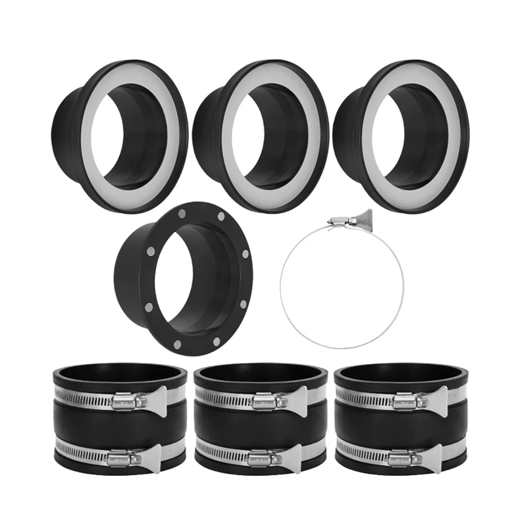 8pcs Pipe Fitting Set 4inch Quick Connector Kit Magnetic Dust Collection Fittings For 4