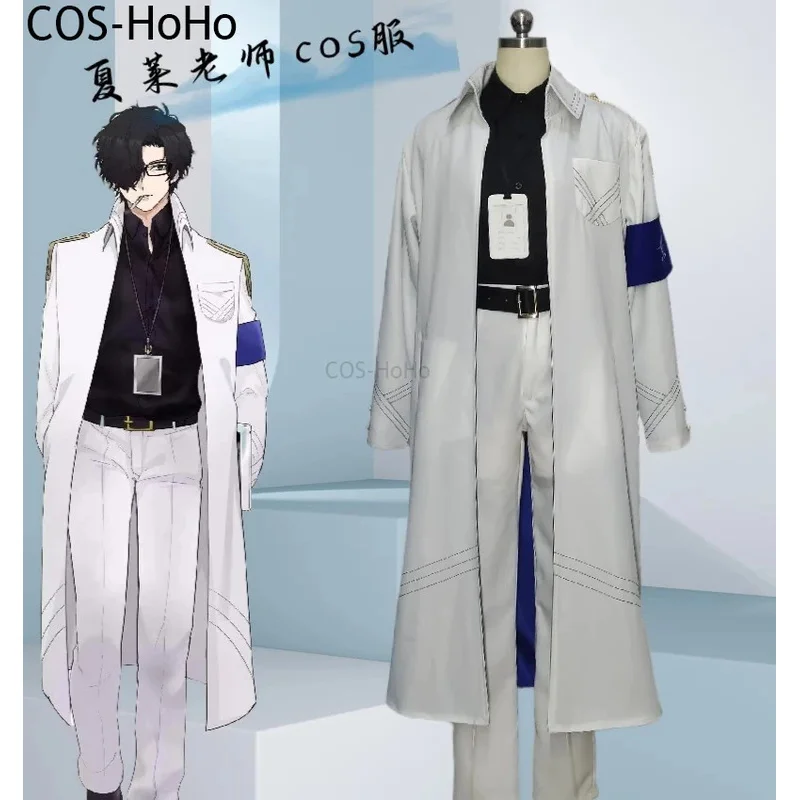 COS-HoHo Anime Blue Archive Schale Sensei Game Suit Cosplay Costume Cool Handsome Uniform Halloween Party Role Play Outfit