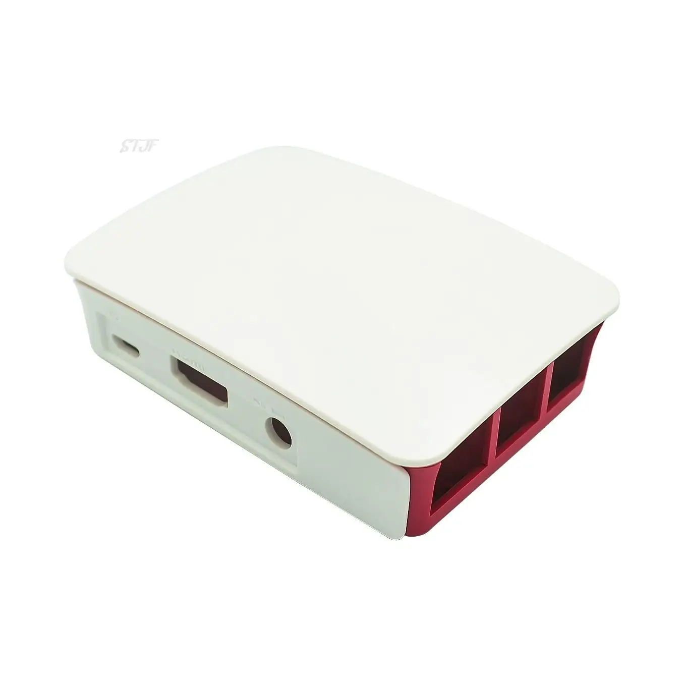 for Raspberry Pi 3 4 Model B ABS Case Plastic Box White Shell Classic Design with Fan Heatsink 3 4