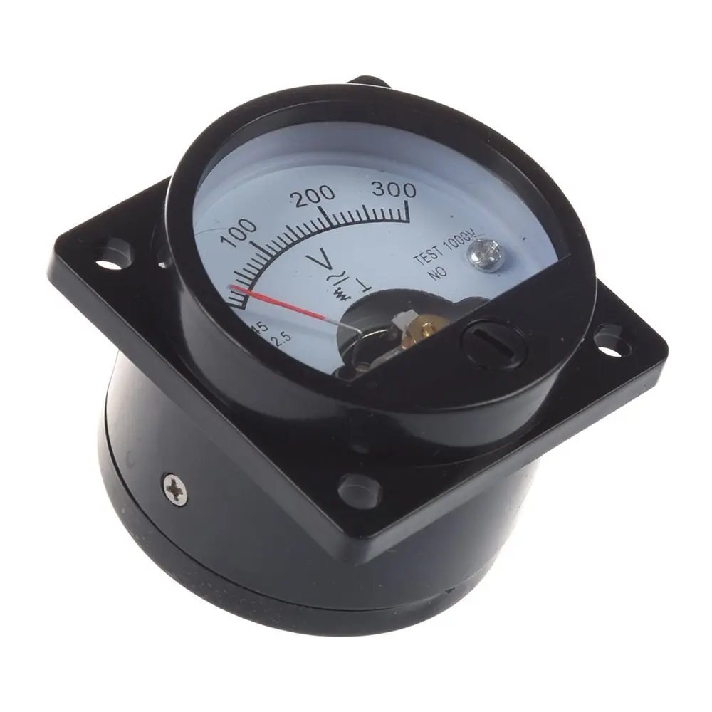 AC 0-300V Panel Meter AC Voltage Current Voltmeter Voltage Gauge Meter Voltmeter Volt Tester Voltmeter Gauge Pointer Voltmeter