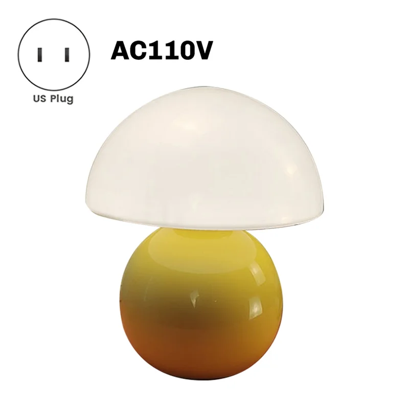 

【Rushed】Mushroom Lamp Table Bedside Nightstand Lamp For Bedroom Cute Mini Mid Century Modern Lamp Dimmable