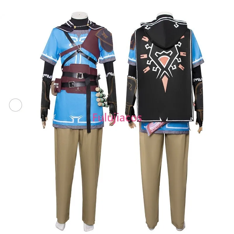 

Fulujiacos Tears of the Kingdom Link Cosplay Costume Cloak Full Set