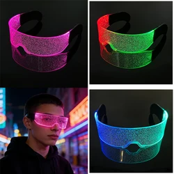 Nowe okulary kolorowe diody LED damskie męskie ozdoby okulary świecące na imprezę okulary świecące na Rave klub nocny Bar impreza taneczna