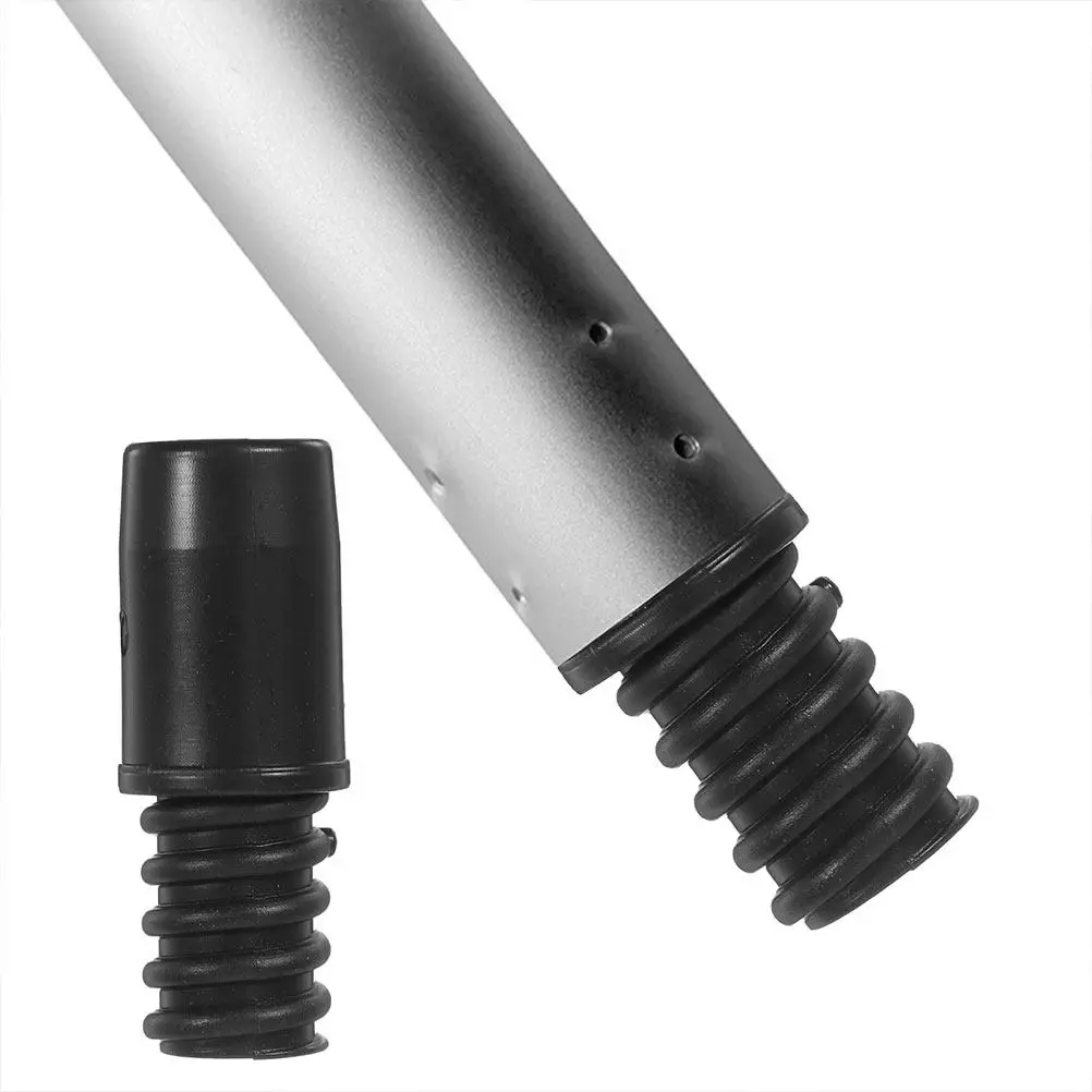 4 Pcs Replacement Broom Tips Threaded Hook for Pole Lawn Mower Accessory Kit Handle Poles Mop Metal Accessories