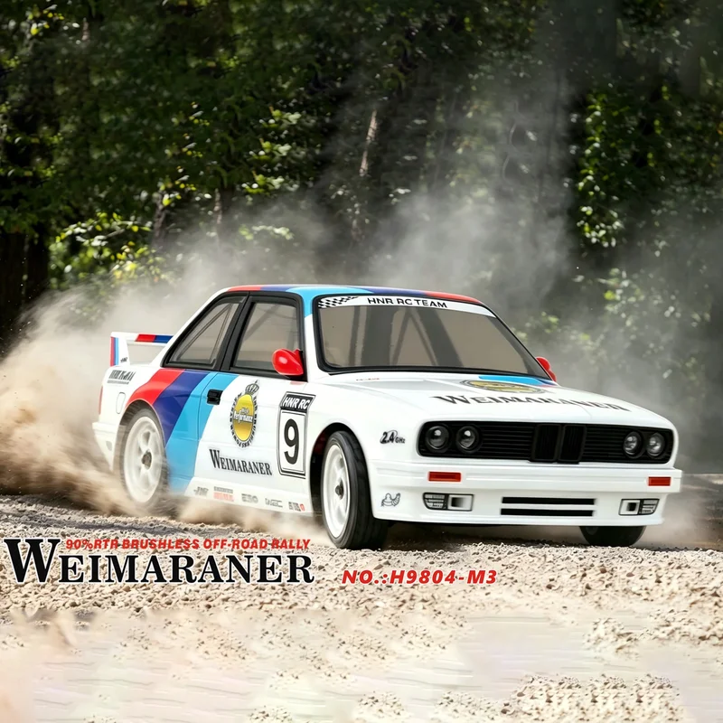 HNR RALLY WEIMARANER H9804 M3 56MPH+ 1:10 Simulated Electric Remote Control 4WD Brushless Rally Off-Road Vehicle RC Model Car