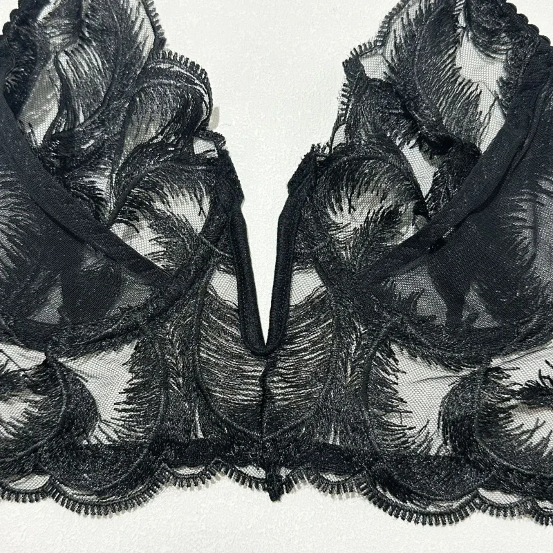 ビキニ メッシュ 重刺繍 水着 セクシー ランジェリー 5点セット