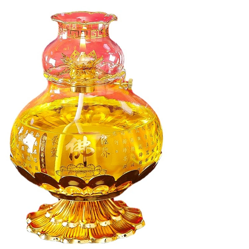 

Lotus Oil Lamp Buddha Worshiping Lamp Household Butter Lamp Buddha Worshiping Lamp Household Buddha Worship Point Perfume Lamp