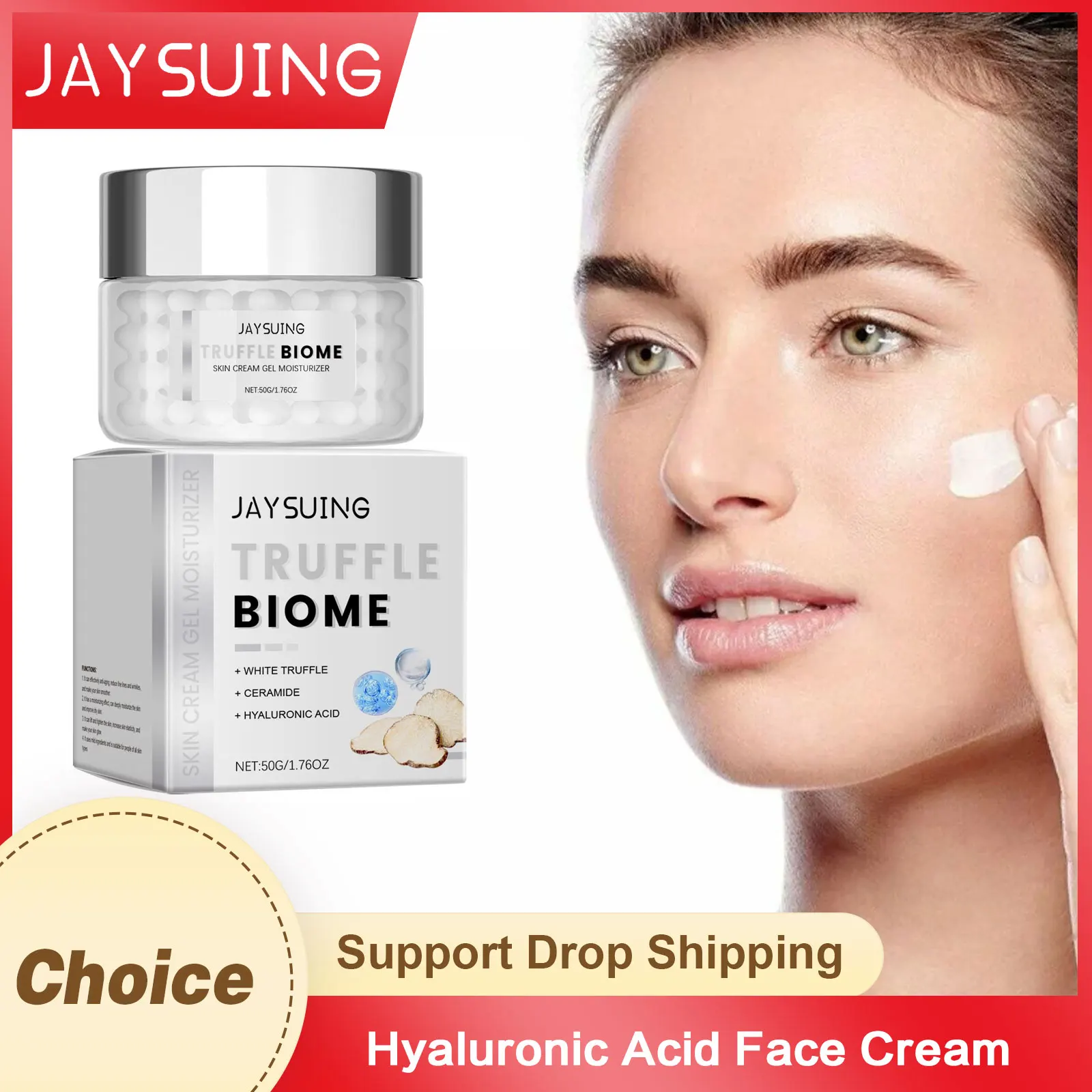 Hyaluronic Acid Face Cream Vitamin E Fine Line Removal Anti Wrinkle Moisturizing Firming Brighten Truffle Skin Care Facial Cream