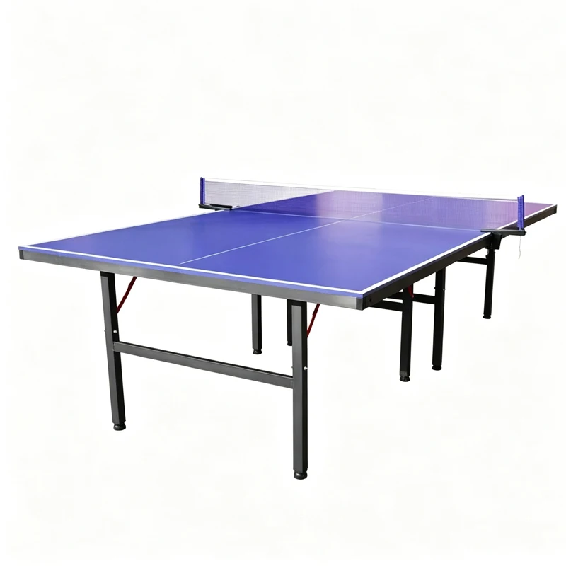 2027 Metal Thick Foldable Indoor Table Tennis Table with Eco-Friendly Design Includes Balls & Net