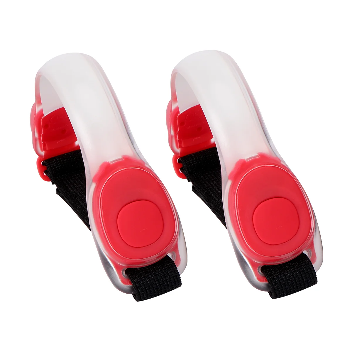 ไฟวิ่ง LED 2 ชิ้น สำหรับกีฬากลางคืน เพิ่มความปลอดภัยในการมองเห็น ติดแขนขา ทนทาน พกพาสะดวก สว่าง ใช้งานได้ยาวนาน อุปกรณ์สำหรับกิจกรรมกลางแจ้ง