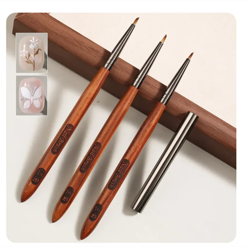 1Pcs Triangular Brush Nails Art Brush Pen 3D Tips Pattern Phototherapy Acrylic UV Gel DIY Manicure Tools