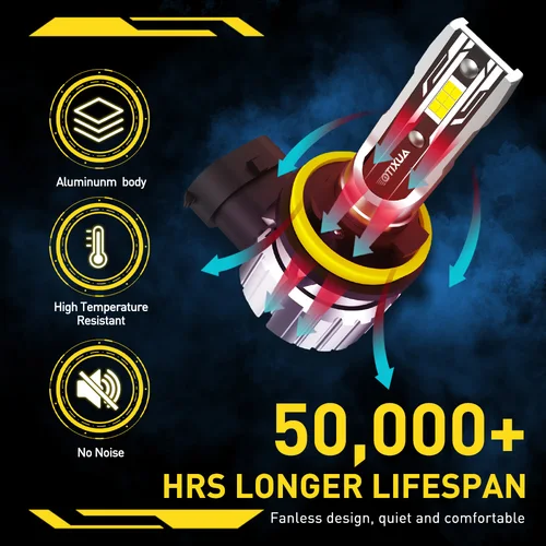 Imagen 2 del producto Kit combinado de LED H11 y 9005, luz alta y baja para Toyota Camry Land Cruiser Prius 4Runner Tundra Sienna Highlander Sequoia Solara