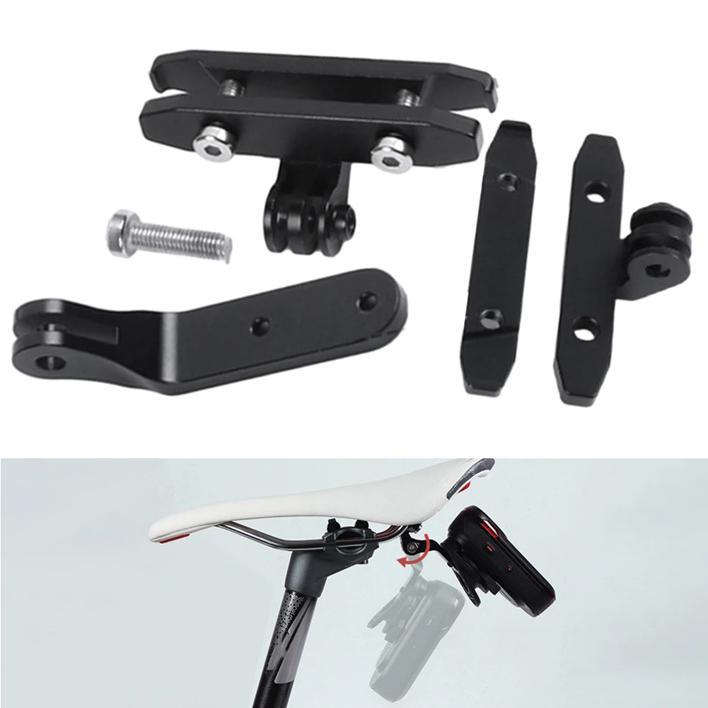 1set Bicycle Tail Light Saddle Mount Bracket For-Garmin Varia Rearview  RCT715 Holder Bracket Support Parts Accessories