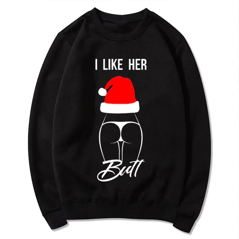 크리스마스 커플 스웨터, 겨울 스웨트셔츠, 메리 크리스마스 풀오버, 커플 매칭, 크리스마스 점퍼, 크루넥 남성 여성