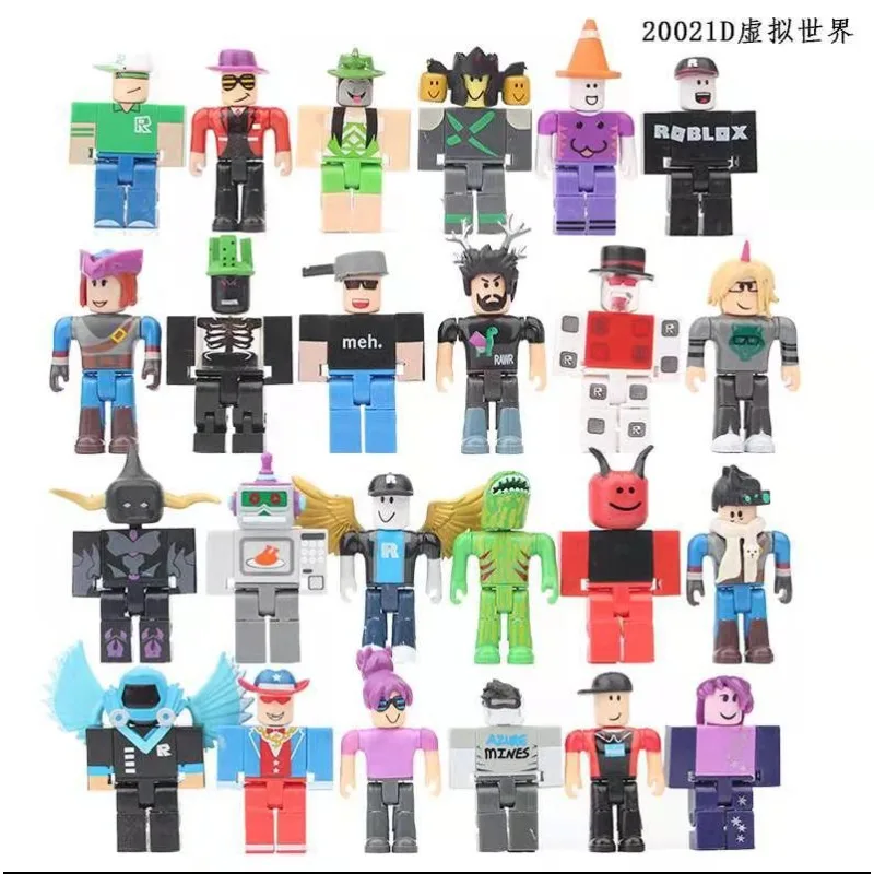 Roblox أنيمي الكرتون لطيف الإبداعية الطرفية الفتيان والفتيات الحب تجميعها لعبة غرفة الديكور المورد 7.5 سنتيمتر 24 قطعة/المجموعة #5