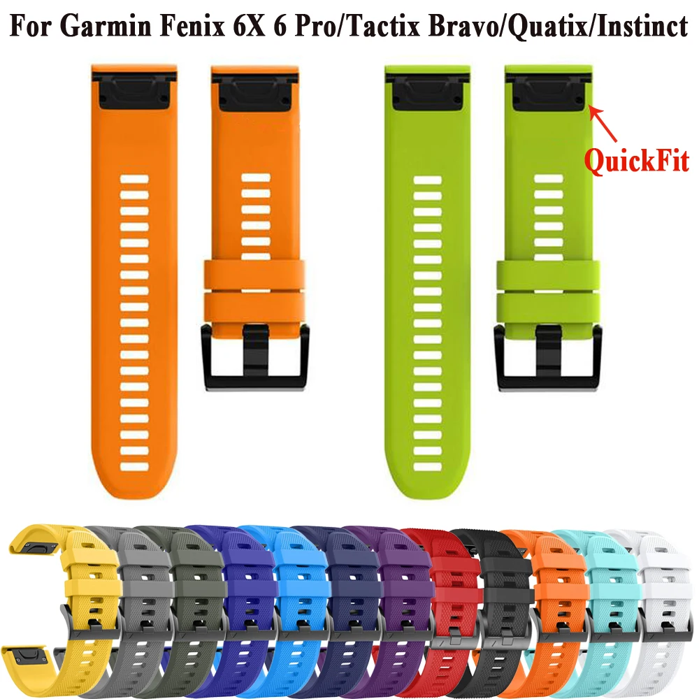 22mm 26mm Strap For Garmin Fenix 7X 7 Pro 6 6X Sapphire 5 5X Plus Epix 2 Watch Band Easyfit Bracelet Smartwatch Approach S60 S62