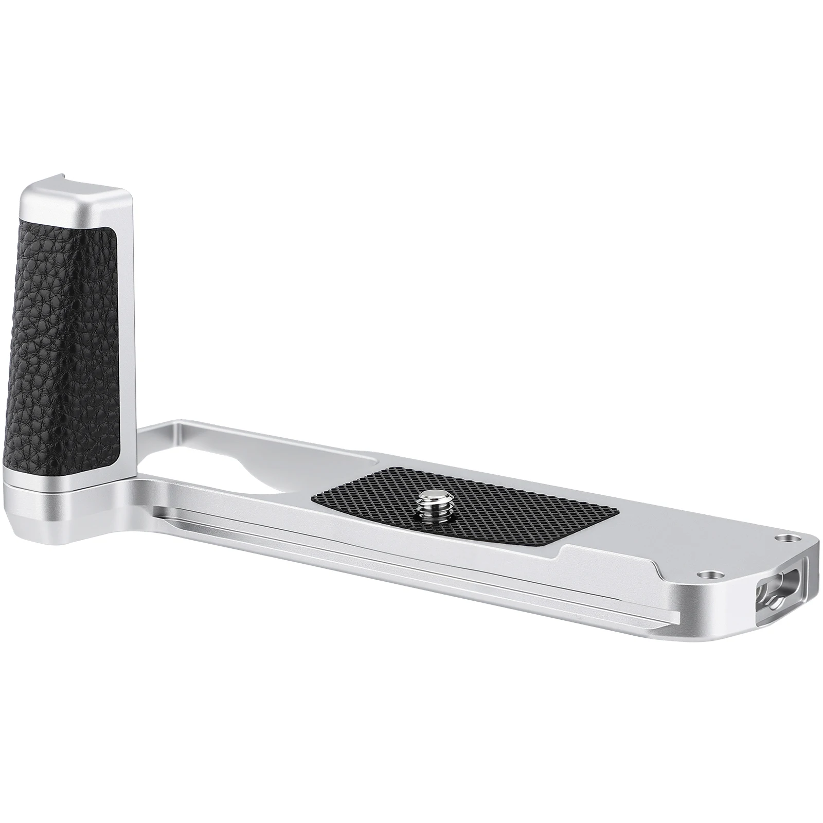 Haoge Camera Bracket Holder Hand Grip for OM SYSTEM OM-3 OM3 Camera Fit Arca Swiss Kirk RRS Benro Quick Release Plate Silver