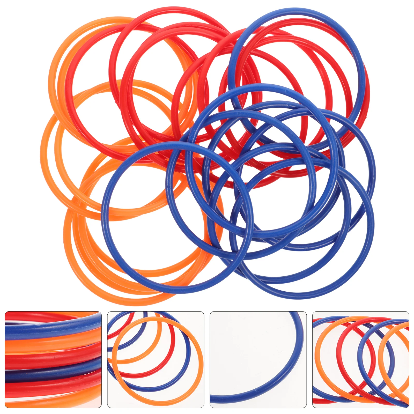 24 Pcs Toy Ring Child Rings Throwing Kids Plastic Carnival Toss Game Useful Props