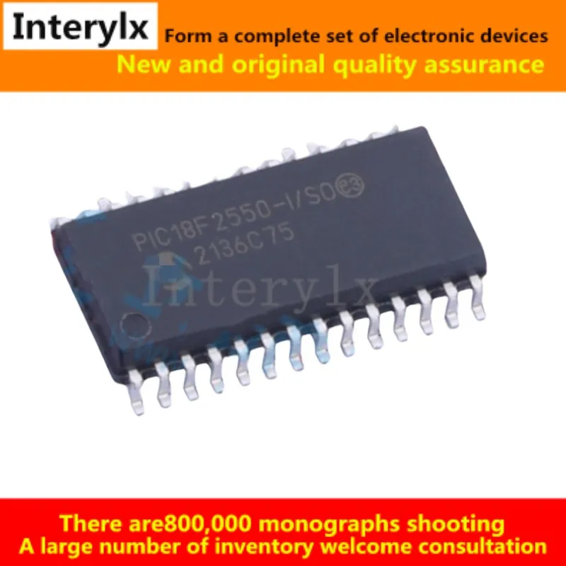 5Pcs/Lot PIC18F2550-I/SO PIC18F2550-I PIC18F2550 18F2550 IC MCU 8BIT 32KB FLASH 28SOIC Chip